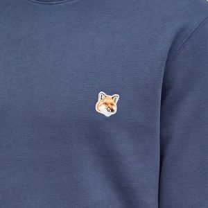 Maison Kitsune Fox Head Patch Crew Sweat