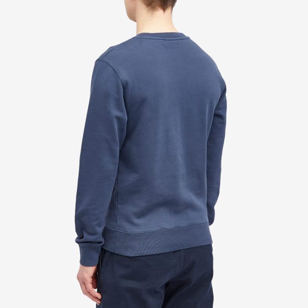 Maison Kitsune Fox Head Patch Crew Sweat