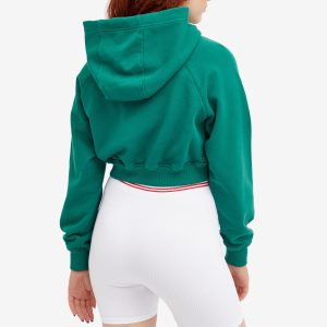 Casablanca Casa Way Embroidered Crop Hoodie