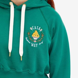 Casablanca Casa Way Embroidered Crop Hoodie