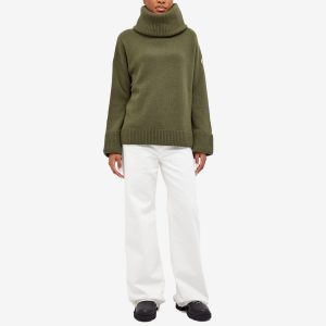 Moncler T-Neck Chunky Knitted Jumper