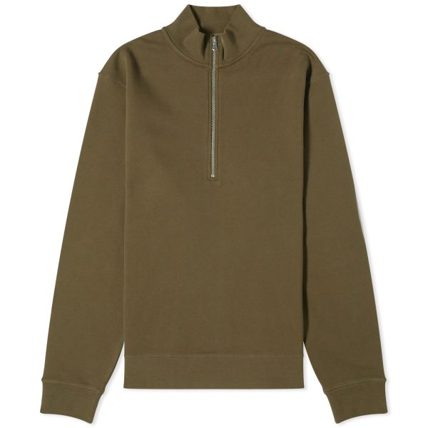 Sunspel Loopback Half Zip Sweater