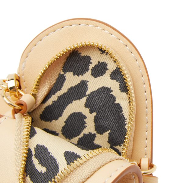 GANNI Funny Heart Zip Coin Purse