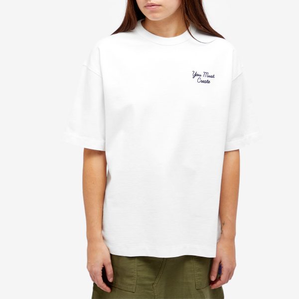 YMC Logo Embroidered T-Shirt