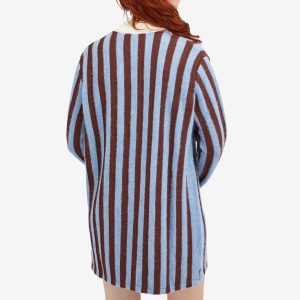 Maison Kitsune Striped Polo Dress