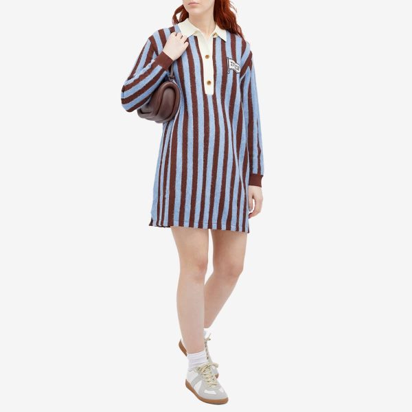 Maison Kitsune Striped Polo Dress