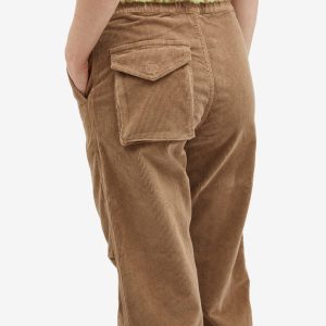 GANNI Washed Corduroy Drawstring Pants