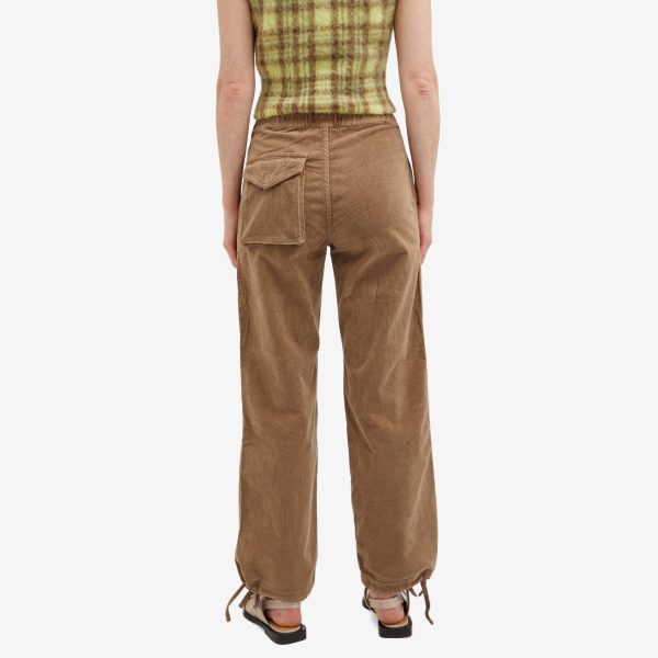 GANNI Washed Corduroy Drawstring Pants