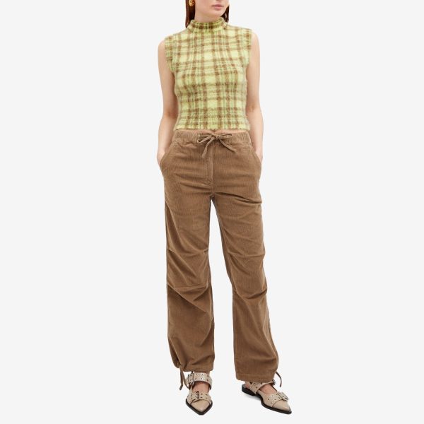 GANNI Washed Corduroy Drawstring Pants