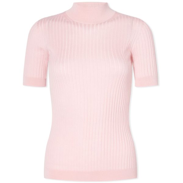 Versace High Neck Knitted Top