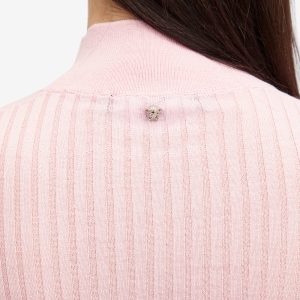 Versace High Neck Knitted Top