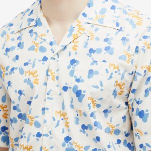 Marni Dripping Flower Short Sleeve Vacation Shirt