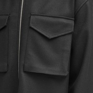 Jil Sander Melton Wool Zip Overshirt