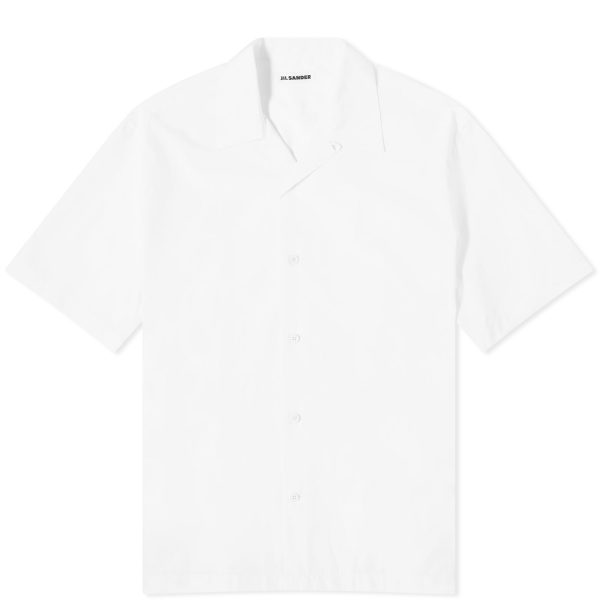 Jil Sander Short Sleeve Organic Cotton Vacation Shirt