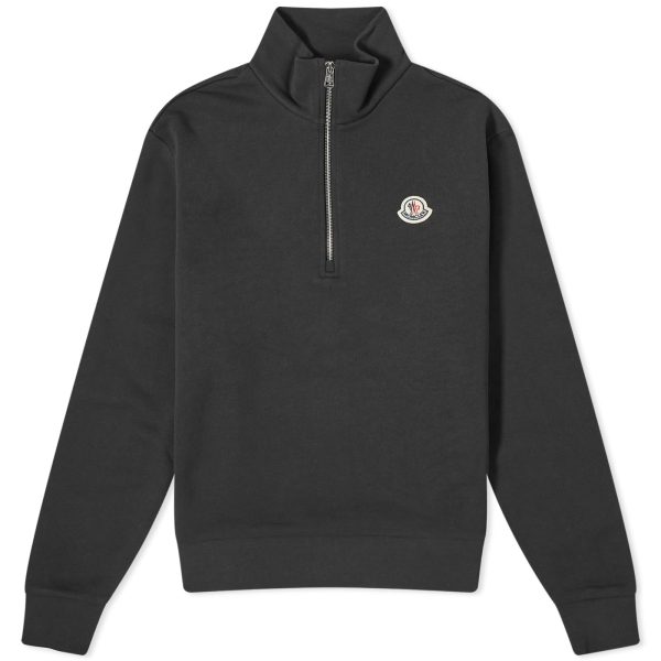 Moncler Badge Logo Quarter Zip Sweat