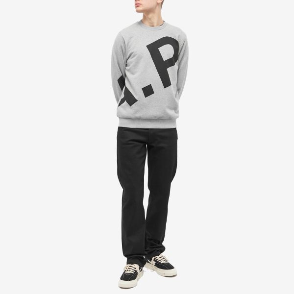 A.P.C. Cory All Over Logo Crew Sweat