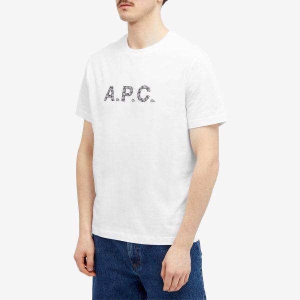 A.P.C. James Paisley Logo T-Shirt