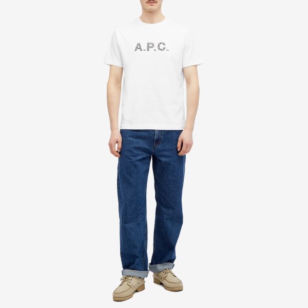 A.P.C. James Paisley Logo T-Shirt