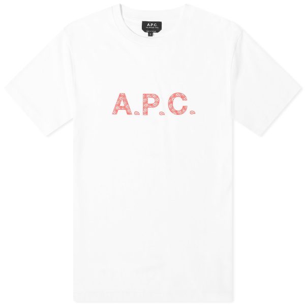 A.P.C. James Paisley Logo T-Shirt