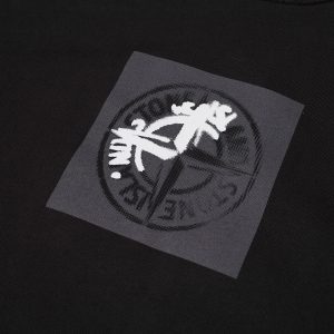 Stone Island Institutional One Badge Print Crew Sweat