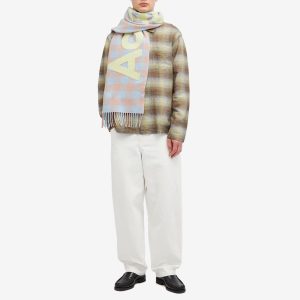 Acne Studios Veda Logo Check Scarf