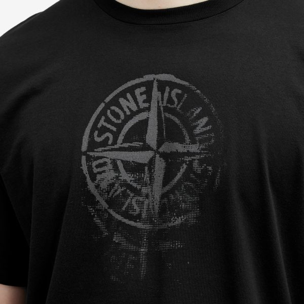 Stone Island Reflective One Badge Print T-Shirt