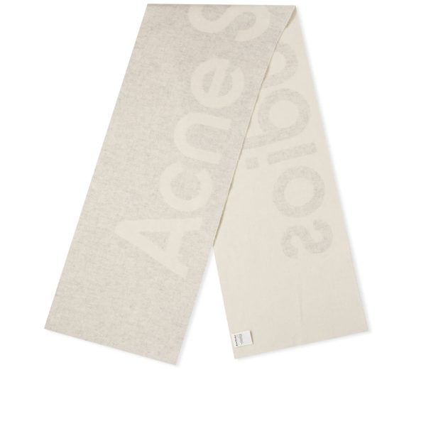 Acne Studios Toronty Logo Contrast Recycled Scarf