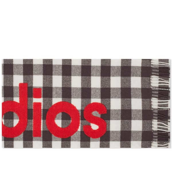 Acne Studios Veda Logo Check Scarf