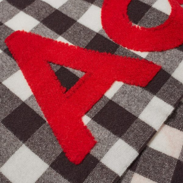 Acne Studios Veda Logo Check Scarf