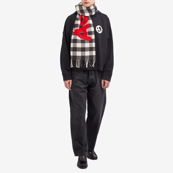 Acne Studios Veda Logo Check Scarf