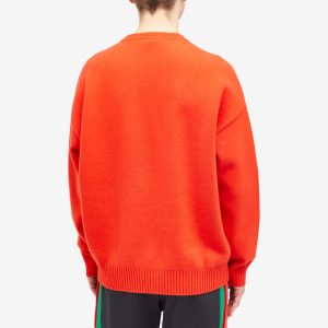 Gucci Logo Tab Crew Neck Knit Jumper