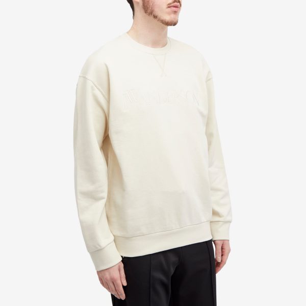 JW Anderson Logo Embroidery Crew Sweat