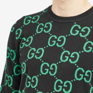 Gucci Jumbo GG Jacquard Crew Neck Jumper