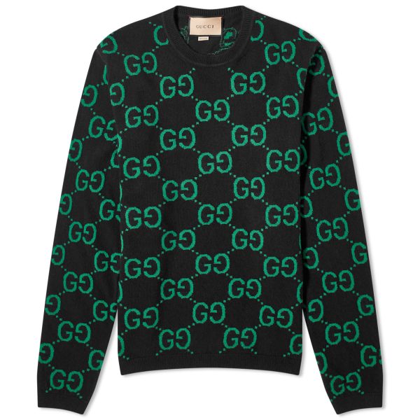 Gucci Jumbo GG Jacquard Crew Neck Jumper