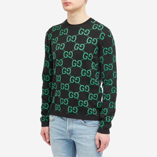 Gucci Jumbo GG Jacquard Crew Neck Jumper