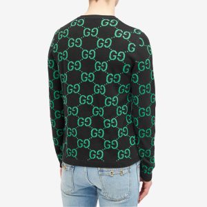 Gucci Jumbo GG Jacquard Crew Neck Jumper