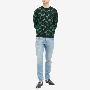 Gucci Jumbo GG Jacquard Crew Neck Jumper