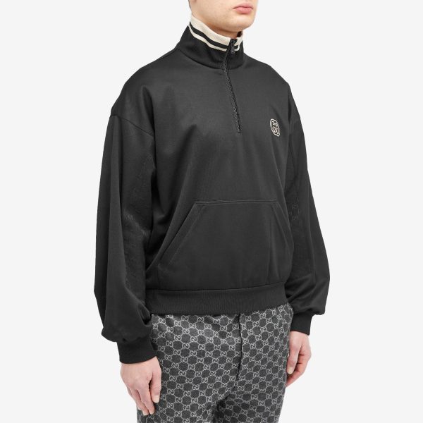 Gucci Interlocking Logo Half Zip Sweat