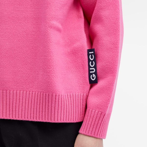 Gucci Logo Tab Turtle Neck Knit Jumper