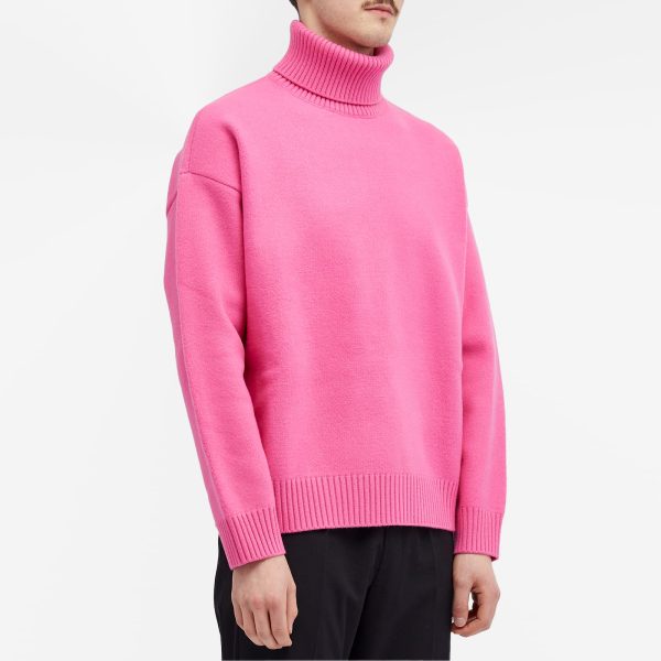 Gucci Logo Tab Turtle Neck Knit Jumper