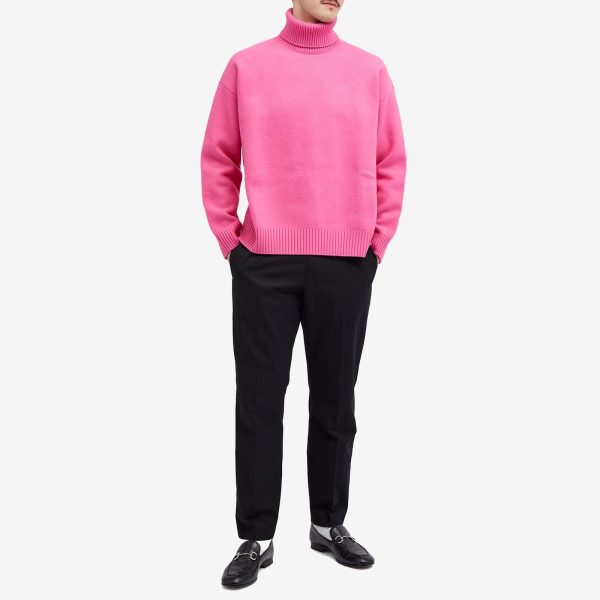 Gucci Logo Tab Turtle Neck Knit Jumper