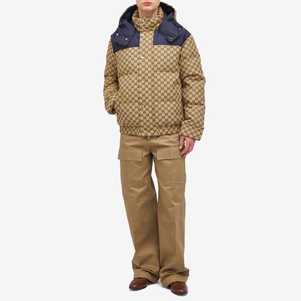 Gucci Guuci GG Panel Down Jacket