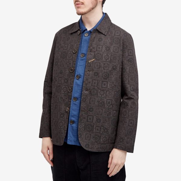 Universal Works Japanese Printed Twill Bakers Jacket