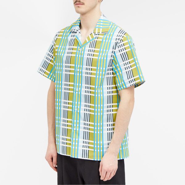 Lanvin Short Sleeve Check Vacation Shirt