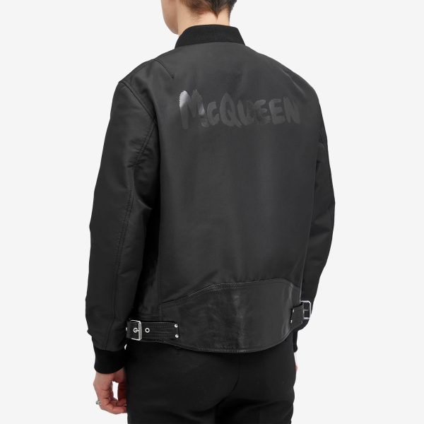 Alexander McQueen Hybrid Leather Jacket