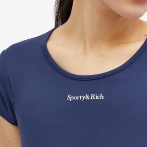 Sporty & Rich Serif Logo Training T-Shirt