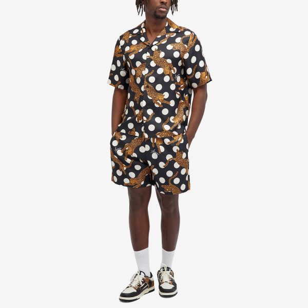 AMIRI Leopard Polks Silk Shorts