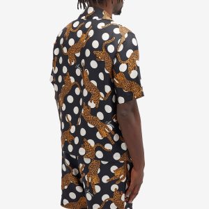 AMIRI Leopard Polka Short Sleeve Vacation Shirt