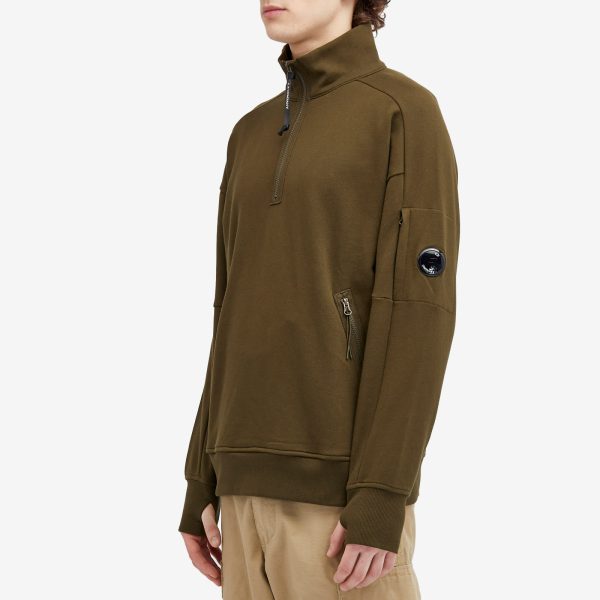 C.P. Company Diagonal Raised Fleece Zipped Sweatshirt