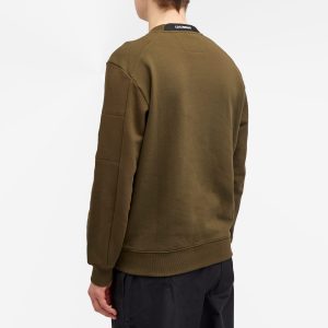 C.P. Company Diagonal Fleece Lens Crew Sweat